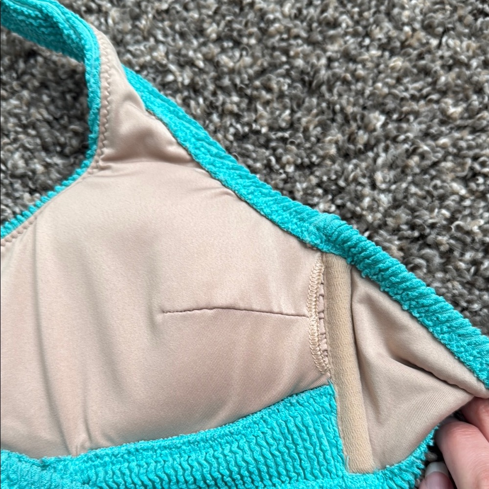 Turquoise Halter Bikini Top - Picture 5 of 6
